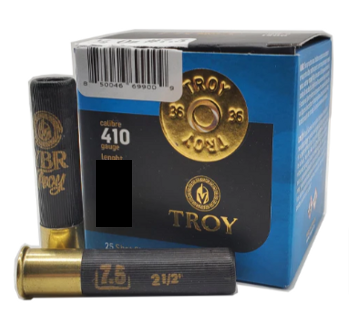 Troy Ammunition 410 Ga, 3″, 1/2 oz, #4 Box of 25