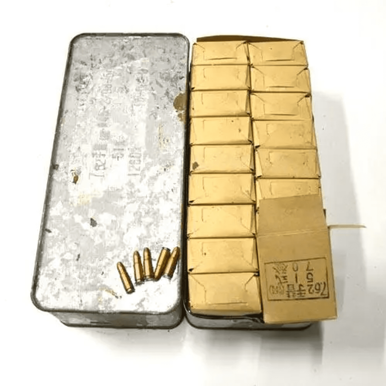 Chinese Surplus 7.62×25 Tokarev 85 Gr FMJ Can of 1260 — Go Tenda