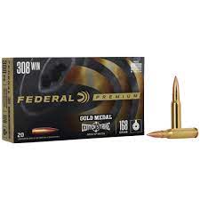 Federal Gold Medal 308 Win 168 Gr Open Tip Match, Box of 20 — Go Tenda