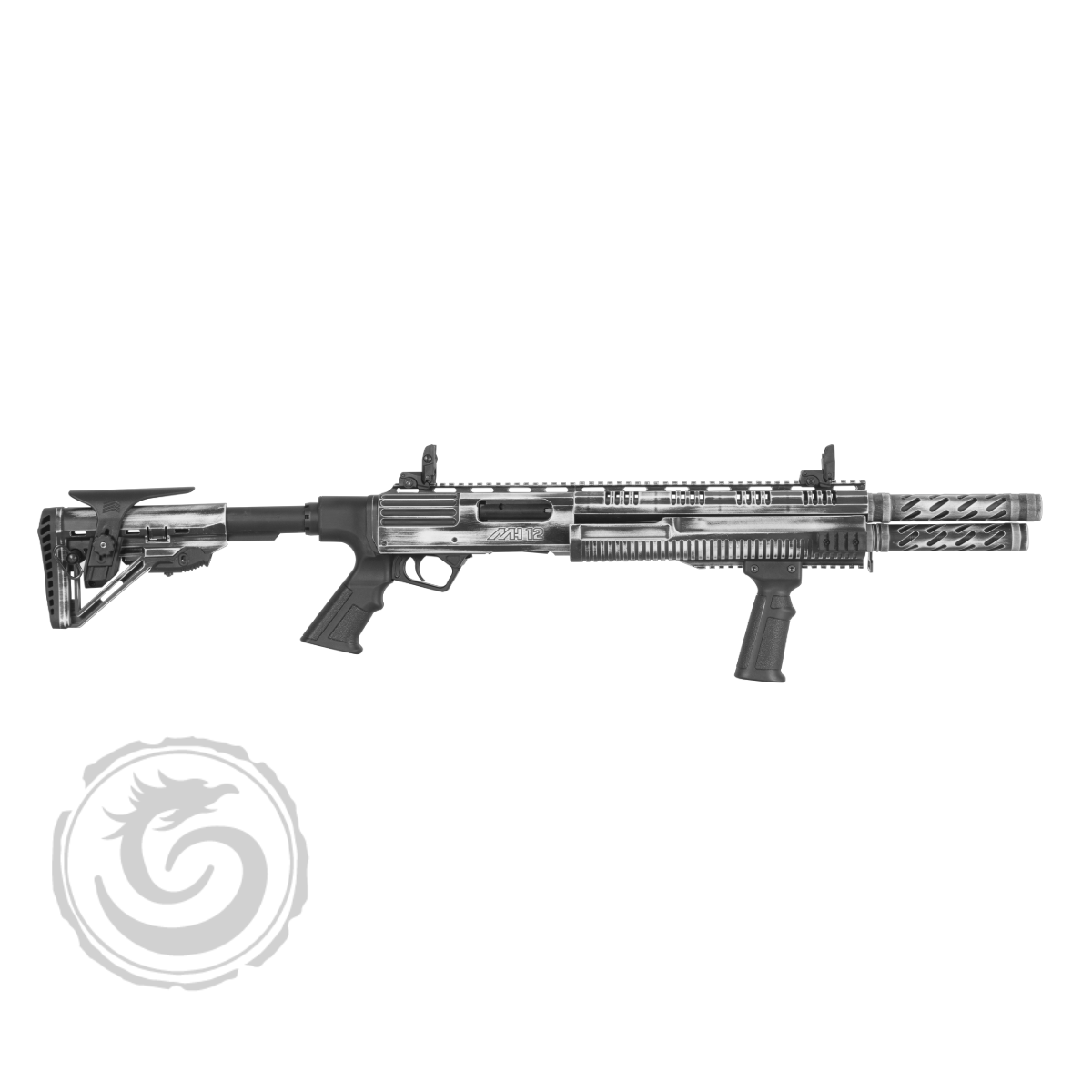 Hunt Group MH12 Double Barrel 12 Ga Pump Action Shotgun – Distressed White — Go Tenda