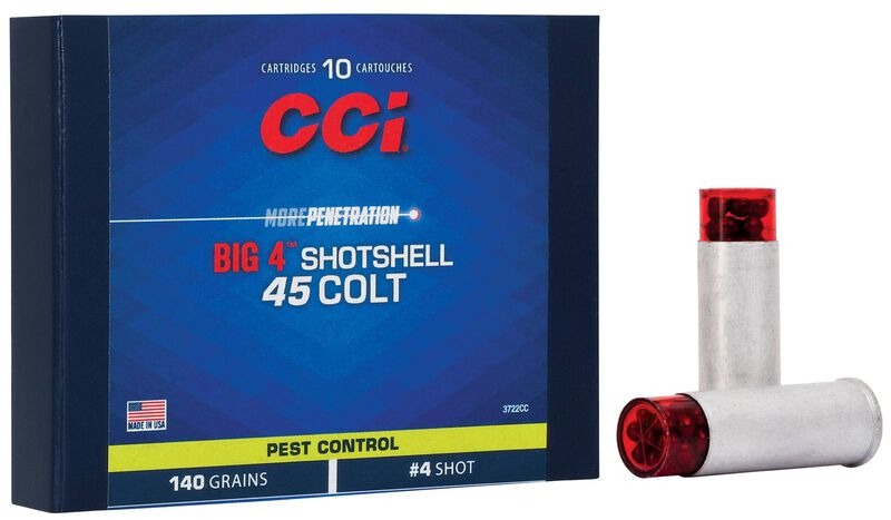 CCI Big 4 Shotshell 45 Colt 140Gr #4 Shot Box of 10 — Go Tenda