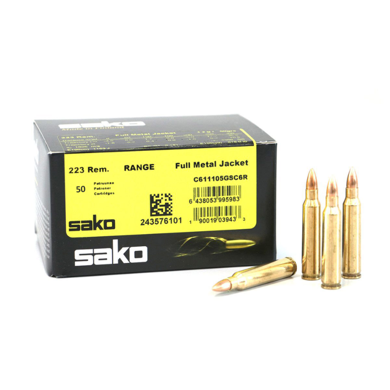 Sako Range Speedhead 223 Rem 50 Gr FMJ Box of 50 — Go Tenda