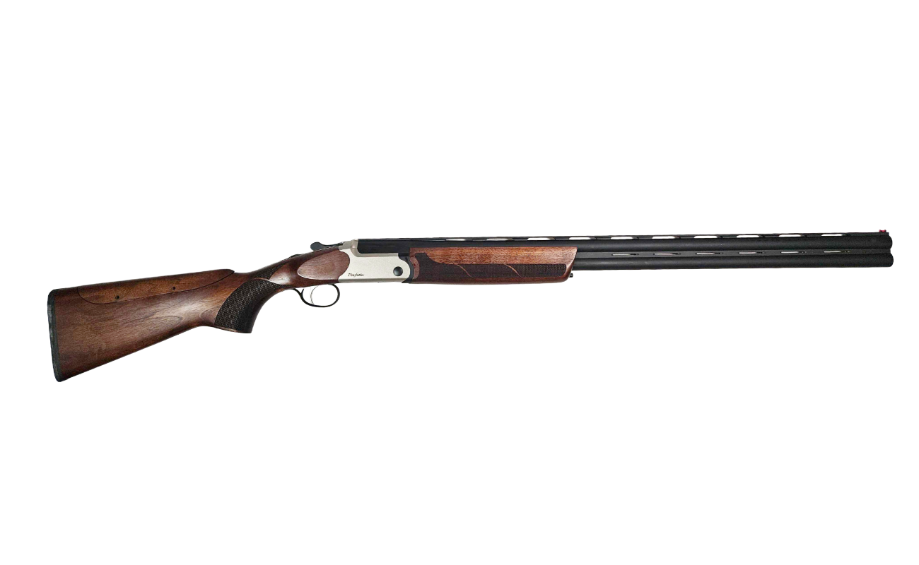 Hunt Group Perfetto O/U Shotgun 12 Ga 3″ Cham 30″ Barrel w/ Adjustable Comb – Silver — Go Tenda