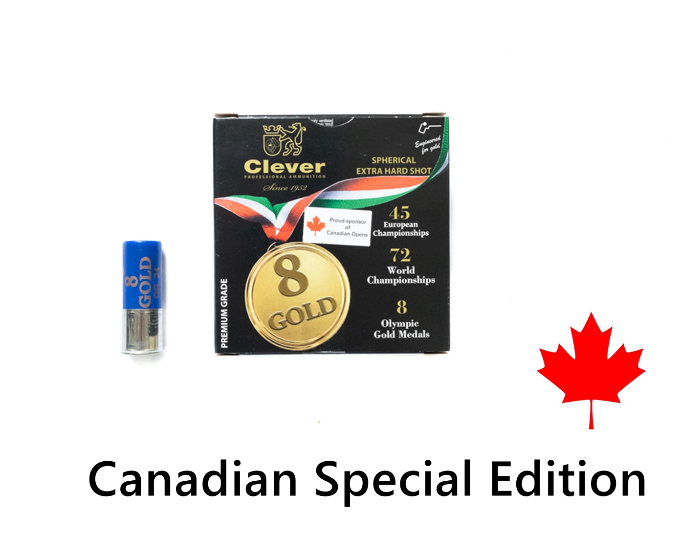 Clever T4 8 Gold Canadian Edition 12Ga, 2-3/4