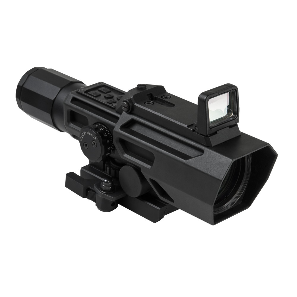 VISM ADO 3-9x42 P4 Sniper Scope w/ Flip Up Red Dot - Black » Tenda