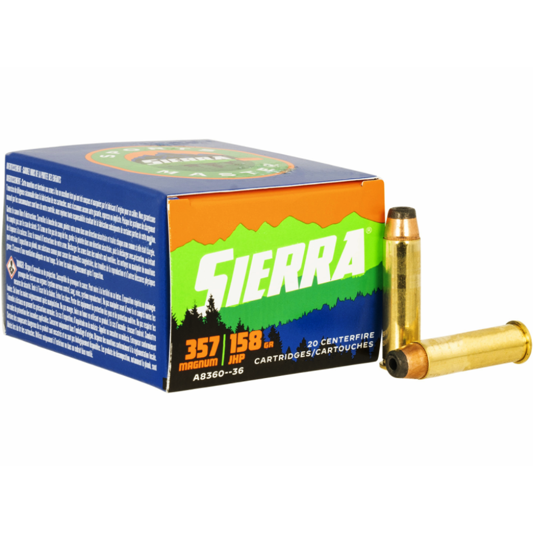 Sierra Sports Master 357 Mag 158 Gr JHP Box of 20 — Go Tenda