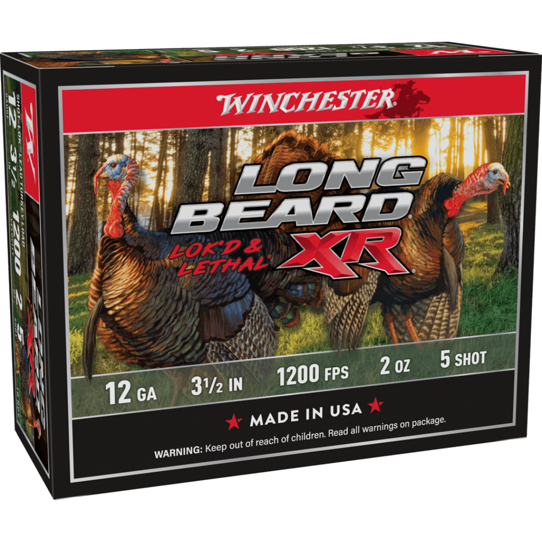Winchester Long Beard XR Turkey 12 Ga, 3.5″, 2 oz, #4 Lead Shot Box of 10 — Go Tenda