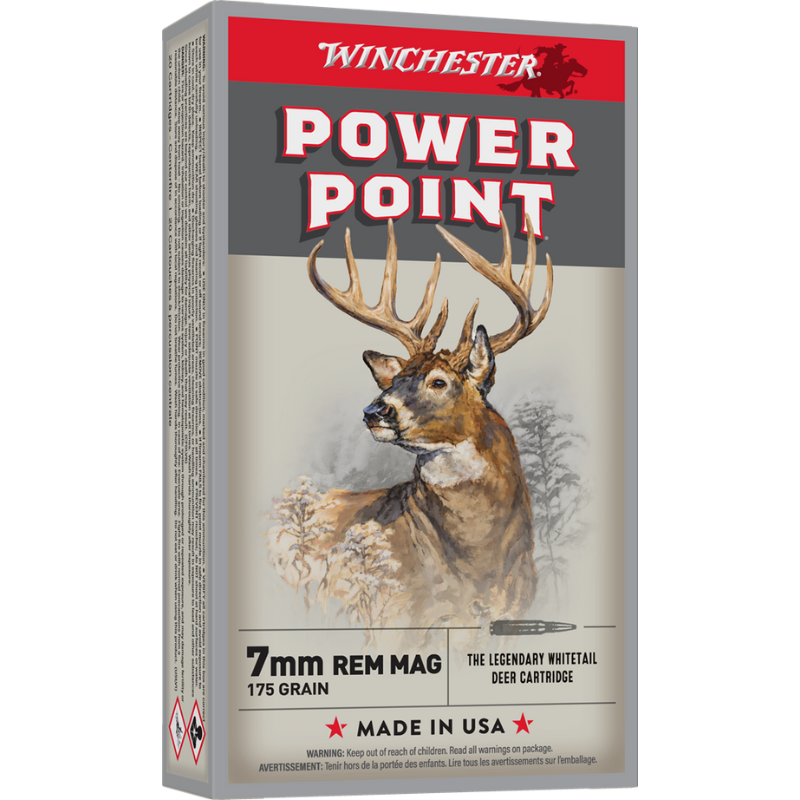 Winchester Power-Point 7mm Rem Mag 175 Gr Box of 20 — Go Tenda