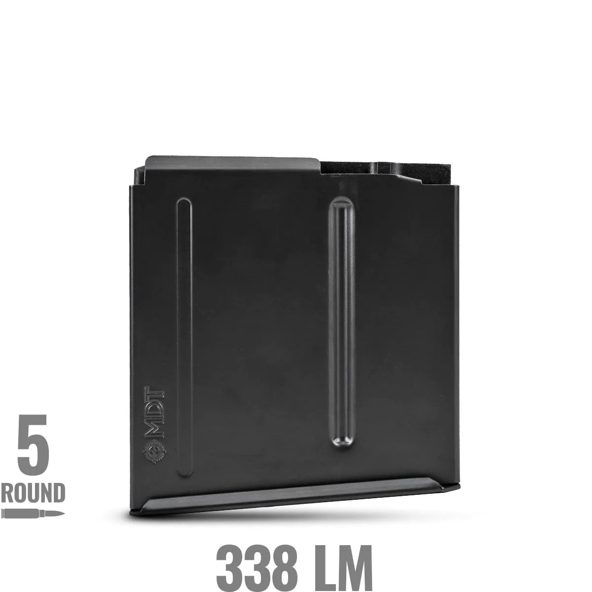 Lepton Magdee165 管理 M 0012 MDT 338 Lapua 5-Round Metal AICS Magazine - LA 3.850