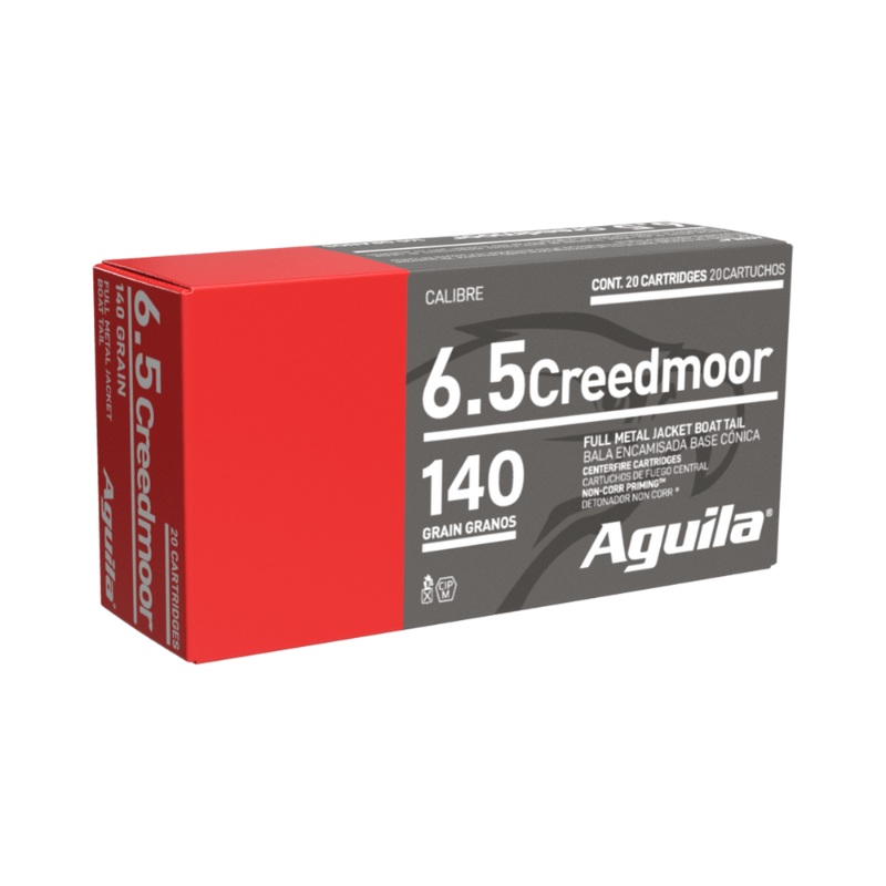 Aguila Ammunition 6.5 Creedmoor 140 Gr FMJ BT Box of 20 — Go Tenda