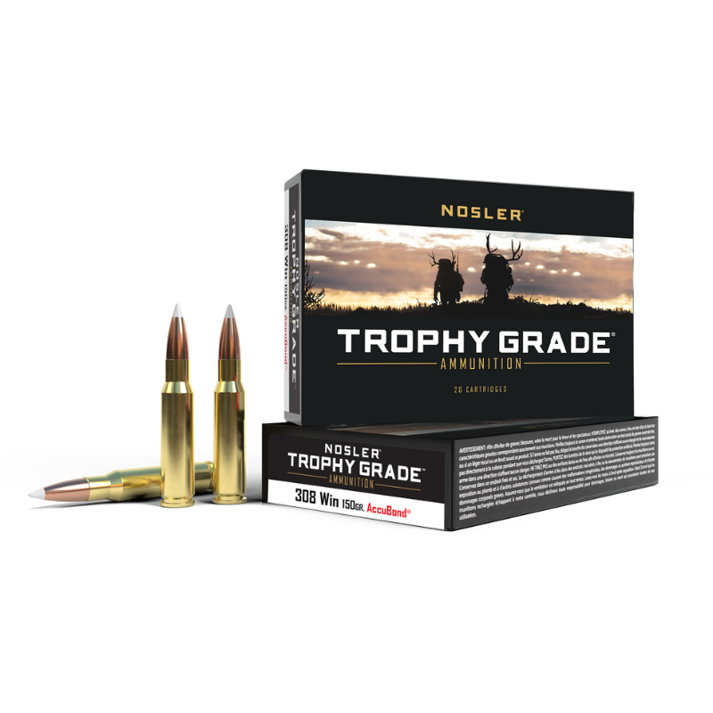 Nosler Trophy Grade 308 Win 150 Gr AccuBond Box of 20 — Go Tenda