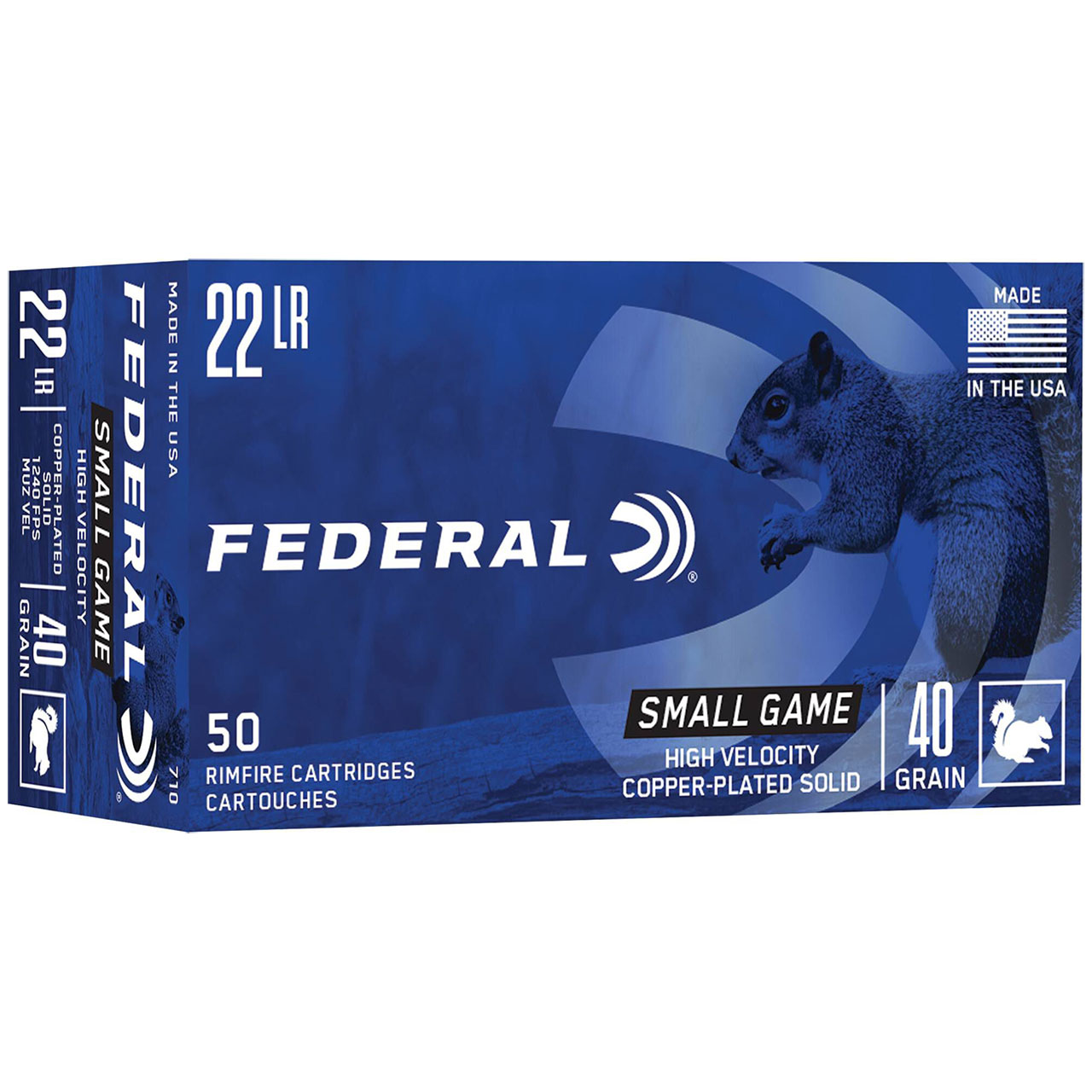 Federal Small Game 22 LR 40 Gr CPRN Box of 50 — Go Tenda