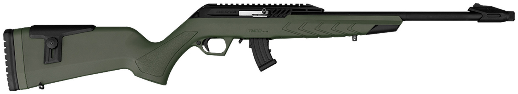 Derya TM-22 Cadet Semi-Auto 22 LR 18″ Barrel – OD Green — Go Tenda