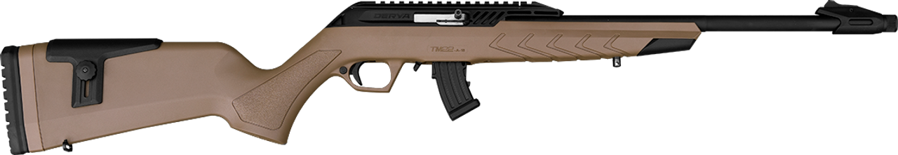 Derya TM-22 Cadet Semi-Auto 22 LR 18″ Barrel – Tan — Go Tenda