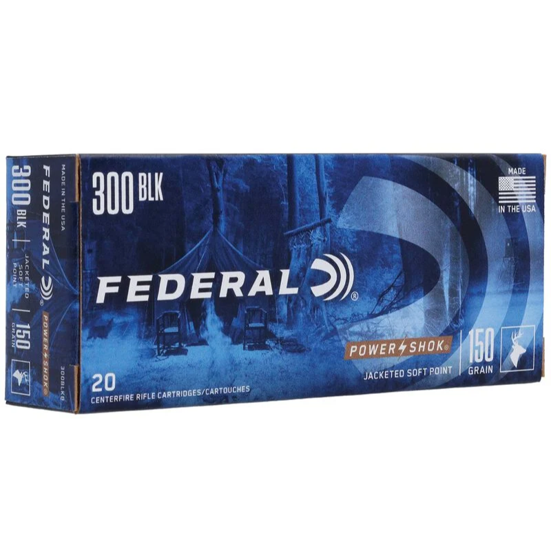 Federal Power-Shok 300 Blackout 150 Gr SP Box of 20 — Go Tenda