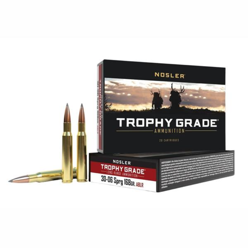Nosler Trophy Grade Long Range 30-06 Sprg 168Gr ABLR Box of 20 — Go Tenda