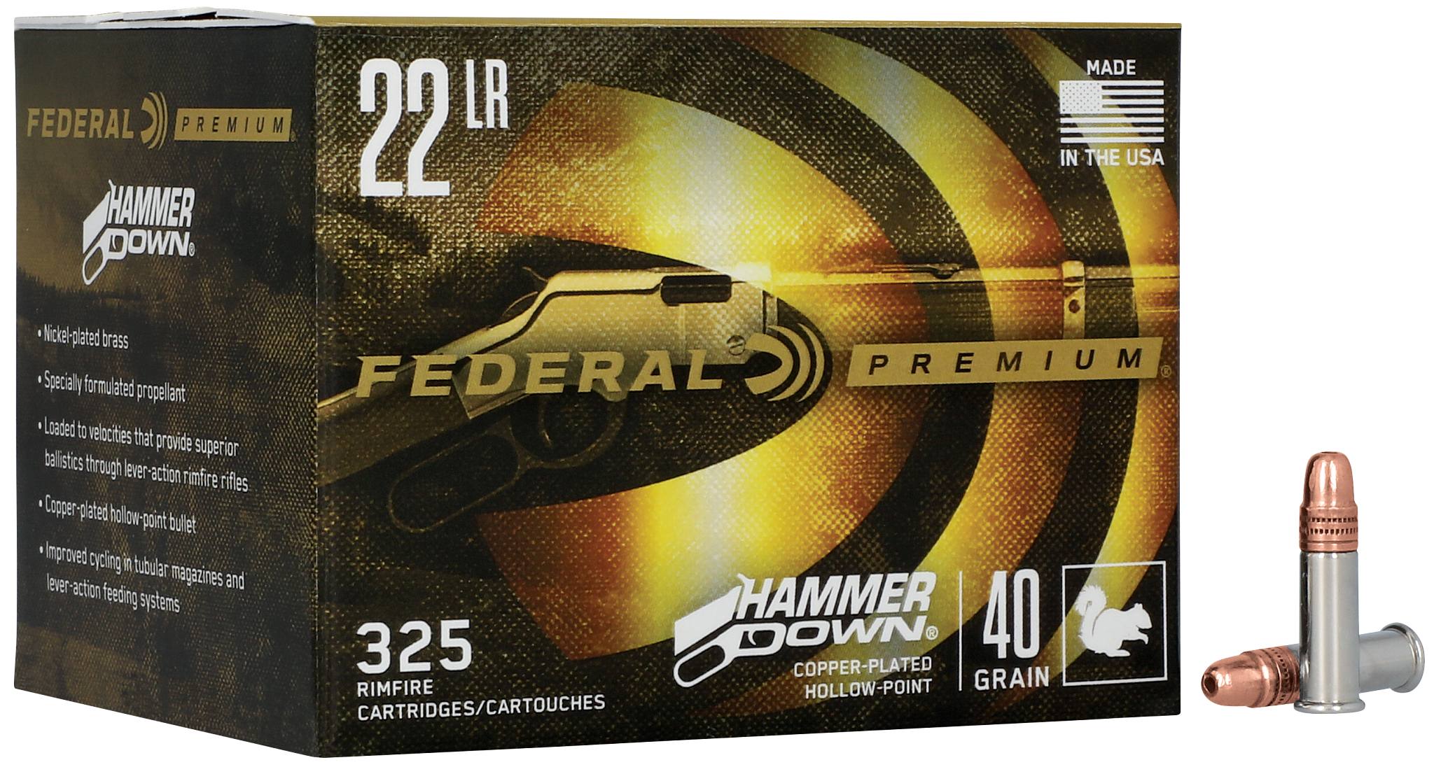 Federal HammerDown Rimfire 22 LR 40 Gr Box of 325 — Go Tenda