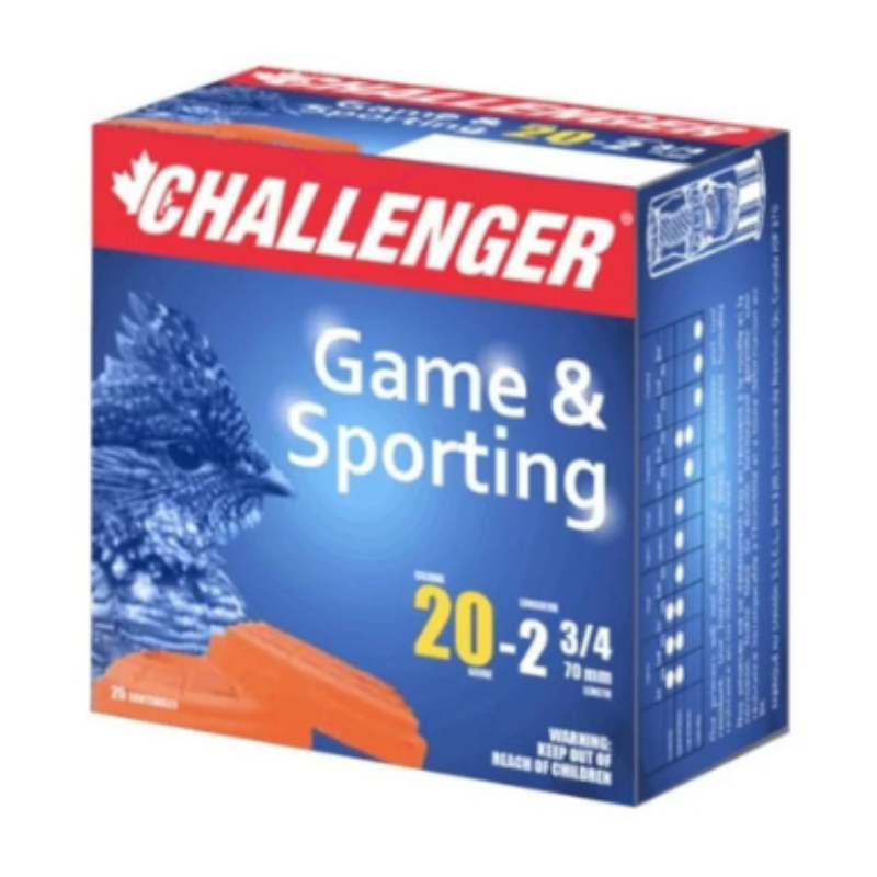 Challenger Steel Game & Sporting 20 Ga, 2-3/4″, 7/8oz, #7 Box of 25 — Go Tenda
