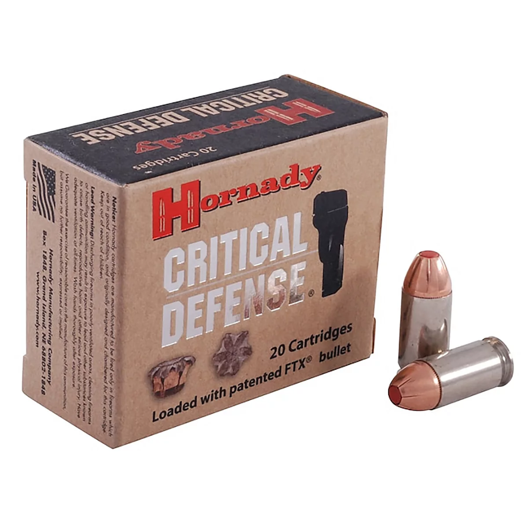 Hornady Critical Defense 45 ACP 185 Gr FTX Box of 20 — Go Tenda