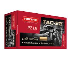 Norma TAC-22 22 LR 40 Gr LRN Box of 50 — Go Tenda