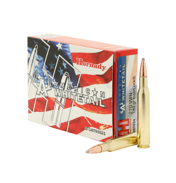Hornady American Whitetail 270 Win 140 Gr SP Box of 20 — Go Tenda
