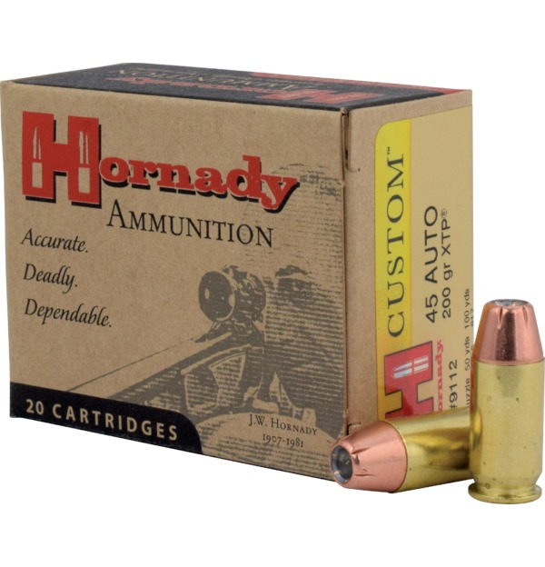 Hornady Custom 45 ACP 200 Gr XTP Box of 20 — Go Tenda