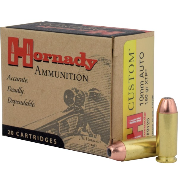 Hornady Custom 10mm Auto 180 Gr XTP, Box of 20 — Go Tenda