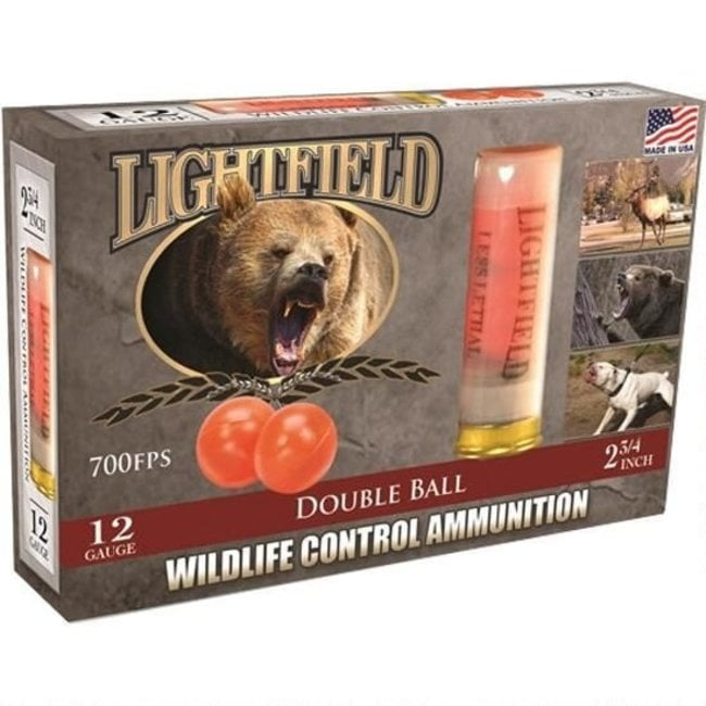 Lightfield Wildlife Control 12 Ga 2-3/4″ Double Ball Box of 5 — Go Tenda
