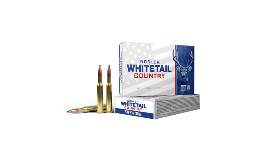Nosler Whitetail Country 270 Win 130 Gr Solid Base Box of 20 — Go Tenda