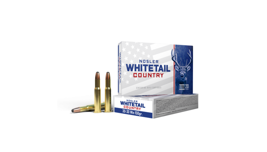 Nosler Whitetail Country 30-30 Win 150 Gr Solid Base Box of 20 — Go Tenda