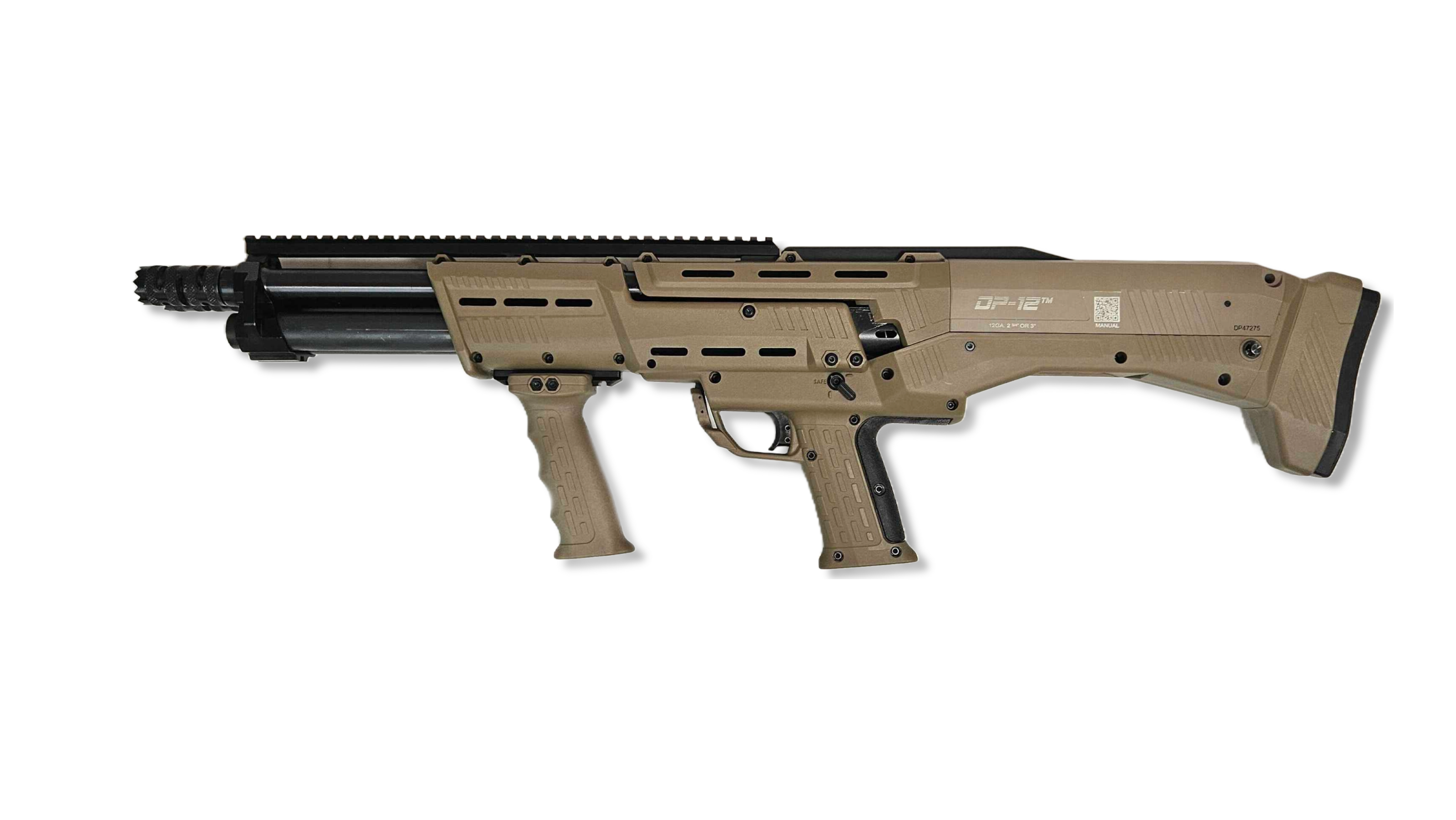 Consignment – Standard Manufacturing DP-12 Double Barrel Pump Action Shotgun 12 Ga, MINT CS-177-B