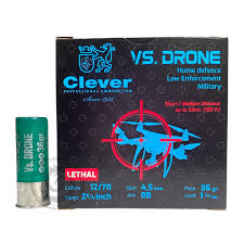 Clever T3 VsDrone 12Ga, 2-3/4″, 1-1/4oz, 36g, #BB Box of 25 — Go Tenda