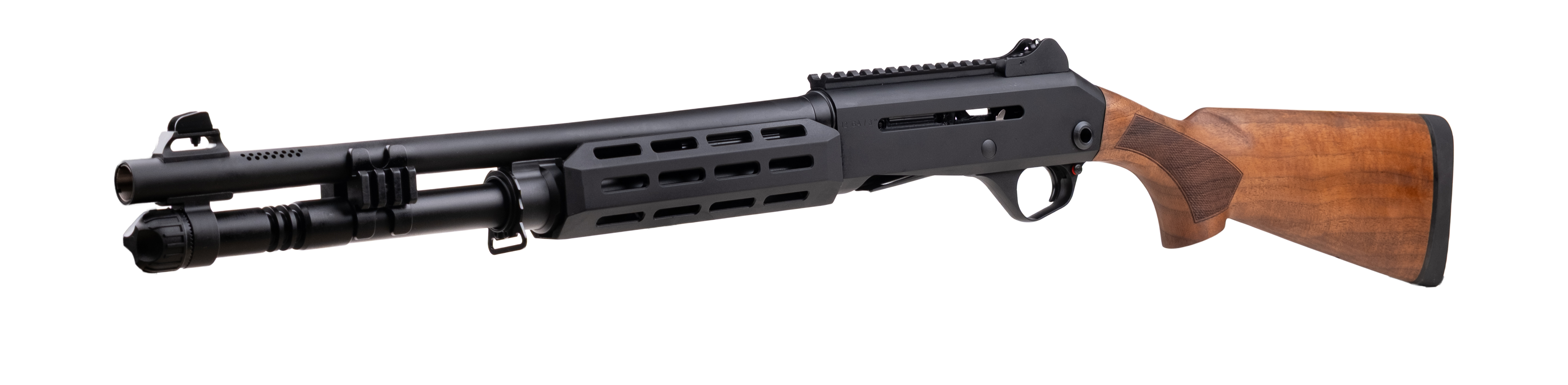 EGE Panzer Arms M4 Speed Pro 12 Ga Semi Auto 18.6" Black/Walnut PROWBLK (4)