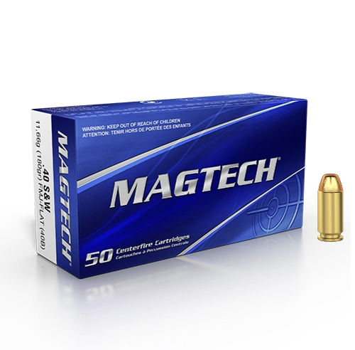 Magtech 40 S&W 180GR FMJ Flat Box of 50 — Go Tenda