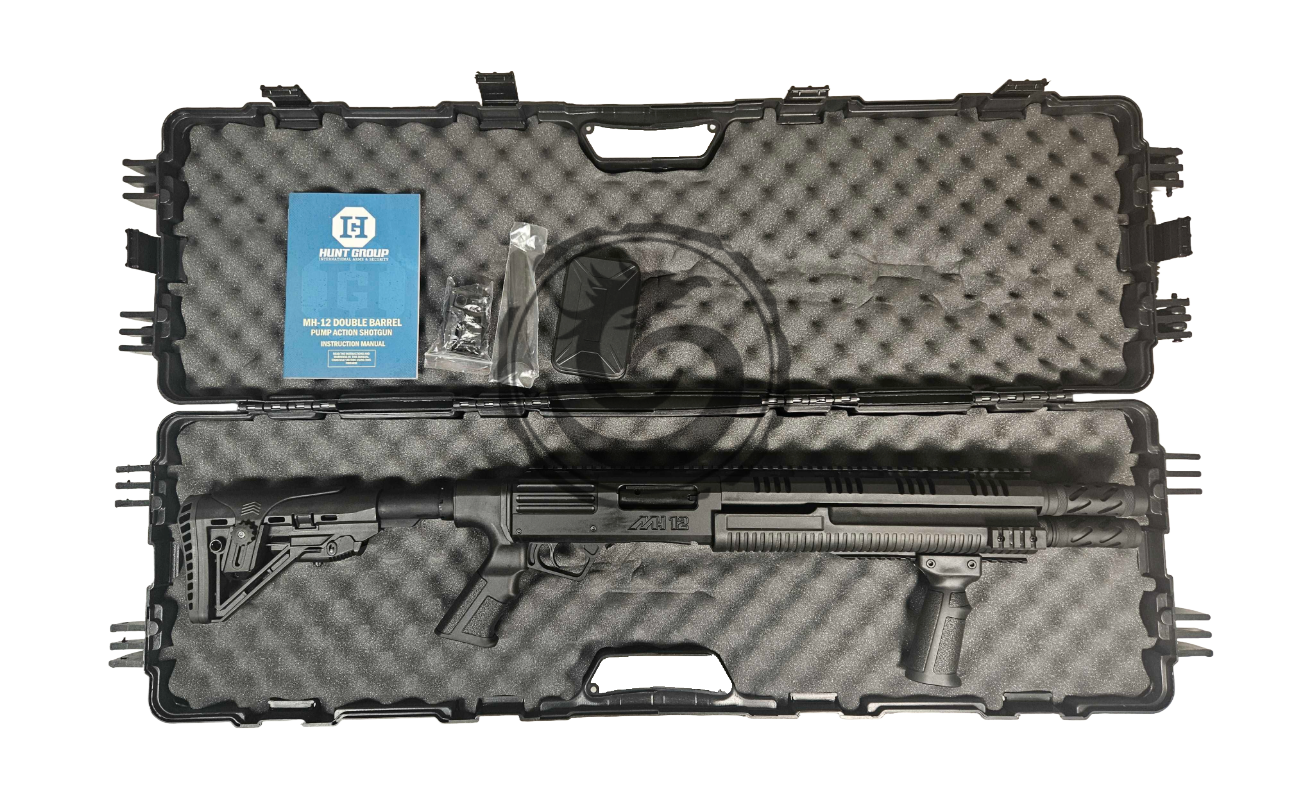 Hunt Group MH12 Double Barrel 12 Ga 17" Pump Action Shotgun - Black HG MH12-01 (4)