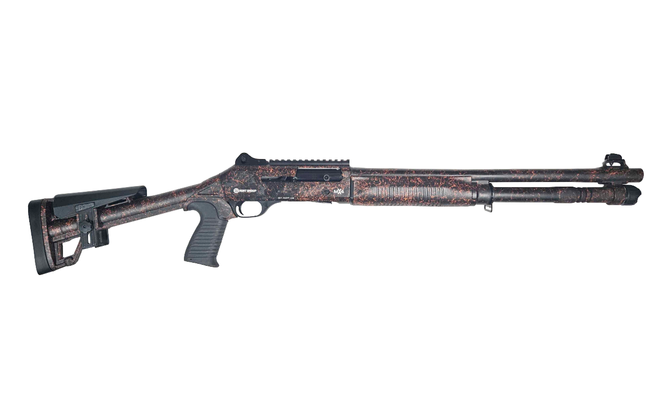 Hunt Group MX4 Sport Semi-Auto 12 Ga 3″ Cham 18.5″ Barrel Shotgun Red Webbing — Go Tenda