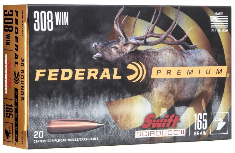 Federal Premium Swift Scirocco II 308 Win 165 Gr Box of 20 — Go Tenda