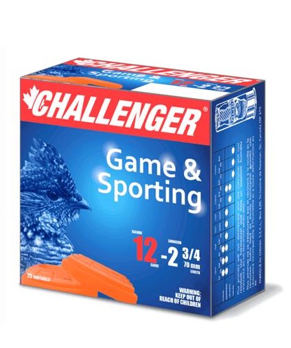 Challenger Mini Mag 12 Ga, 2-3/4″, 1-1/4oz, #7.5 Shot Box of 25 — Go Tenda