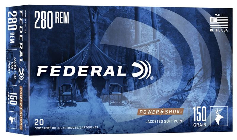 Federal Power-Shok 280 Rem 150 Gr JSP Box of 20 — Go Tenda