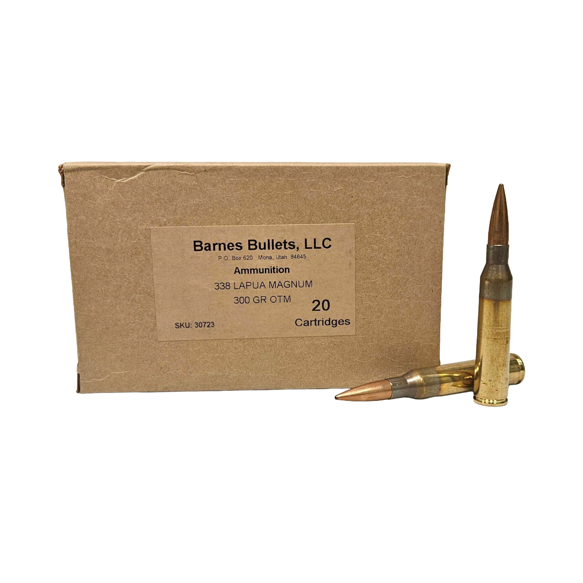 Barnes Brown Box 338 Lapua 300 Gr Sierra Match King Box of 20 — Go Tenda