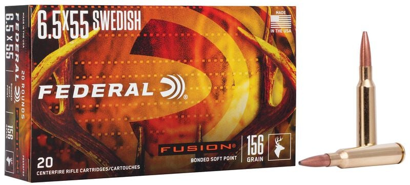 Federal Fusion 6.5×55 Swedish Mauser 156 Gr Fusion SP Box of 20 — Go Tenda