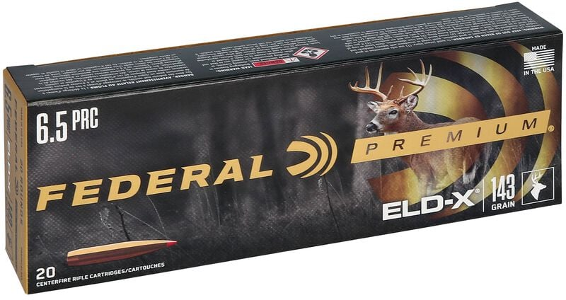 Federal Premium 6.5 PRC 143 Gr ELD-X Box of 20 — Go Tenda