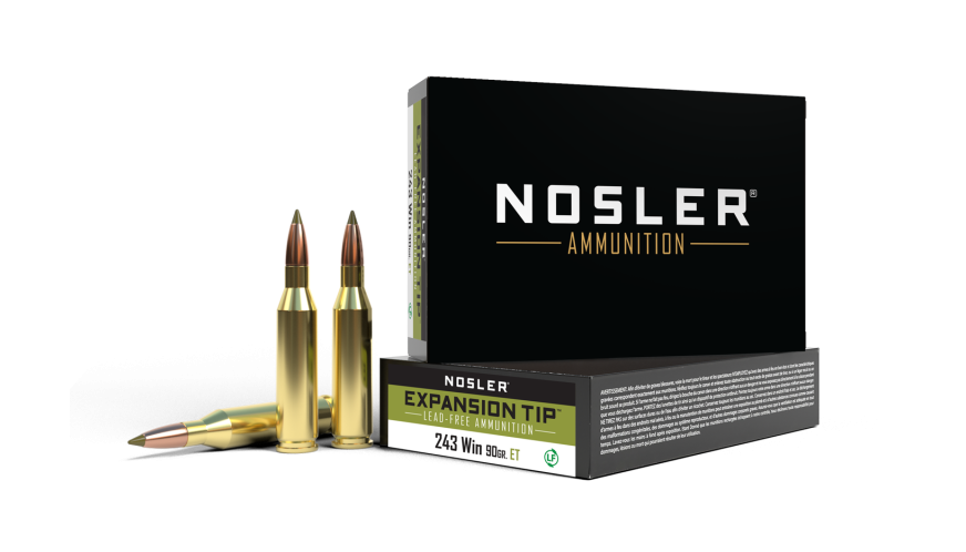 Nosler 243 Win 90 Gr Expansion Tip Box of 20 — Go Tenda