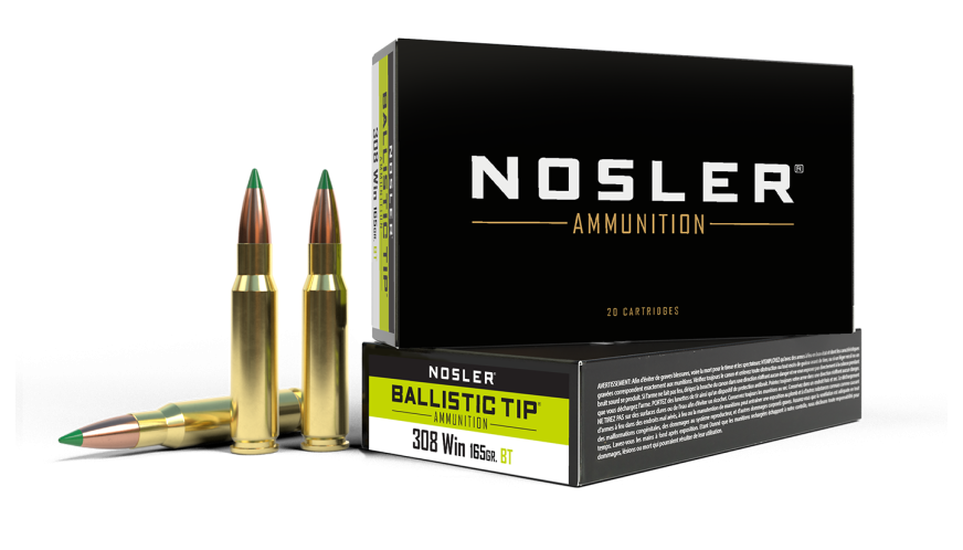 Nosler Hunting 308 Win 165 Gr Ballistic Tip Box of 20 — Go Tenda