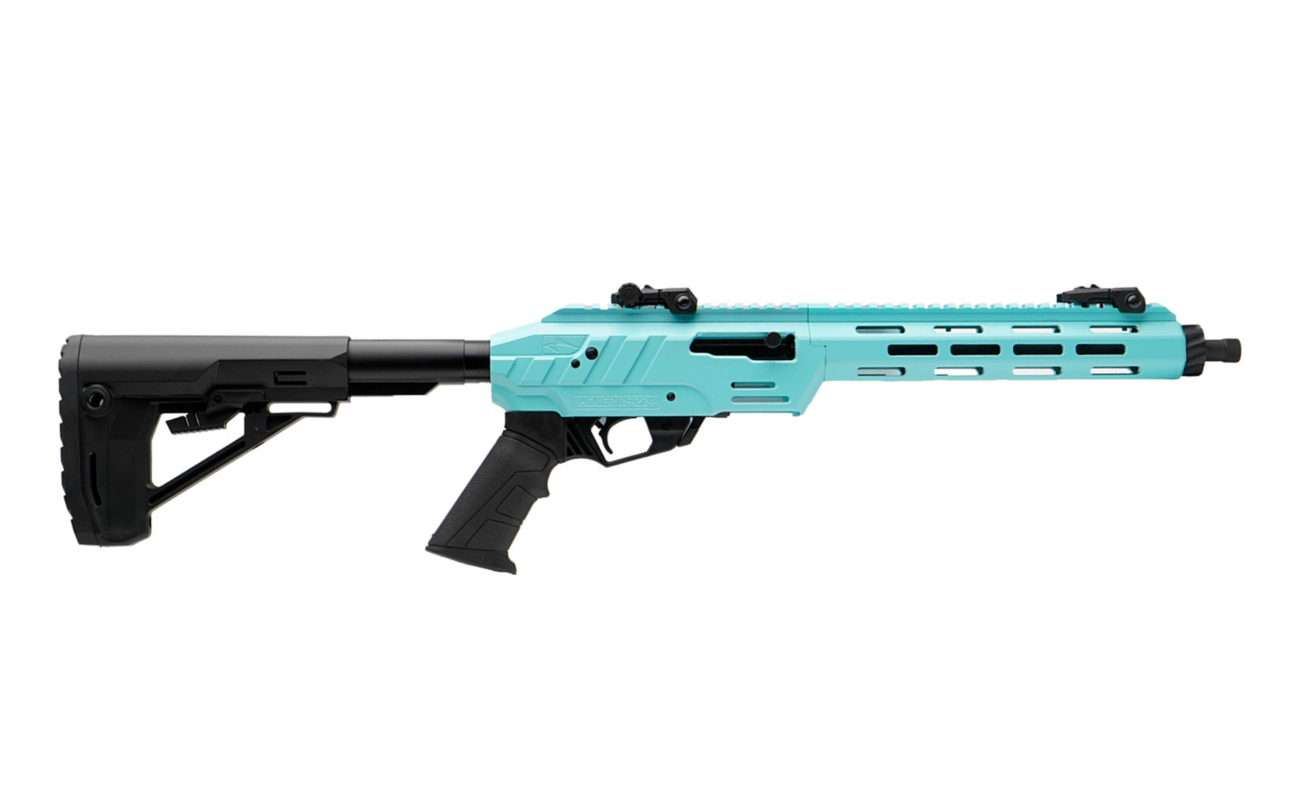 Adler RF224 Tactical 22 LR 11.7″ Semi-Auto Rifle Blue — Go Tenda
