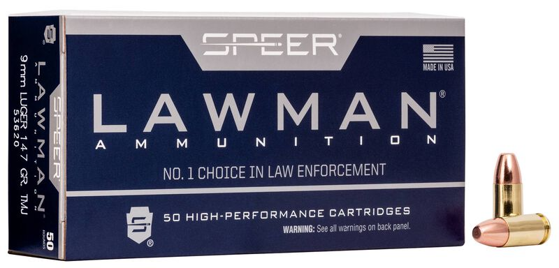 Speer Lawman 9mm Luger 147 Gr TMJ Box of 50 — Go Tenda