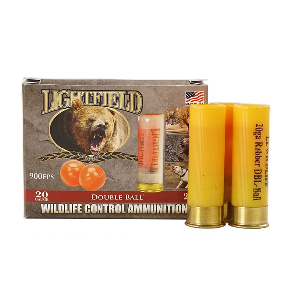 Lightfield Wildlife Control 20 Ga 2-3/4″ Double Ball Box of 5 — Go Tenda