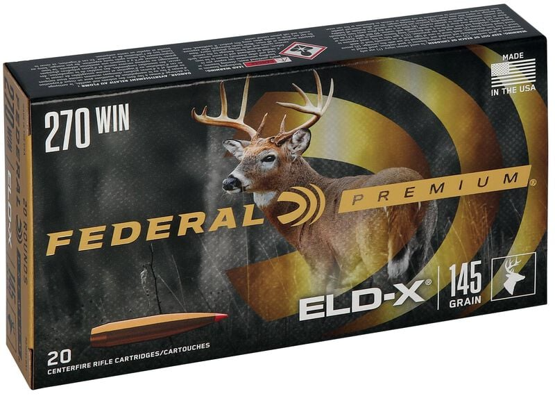 Federal Premium 270 Win 145 Gr ELD-X Box of 20 — Go Tenda