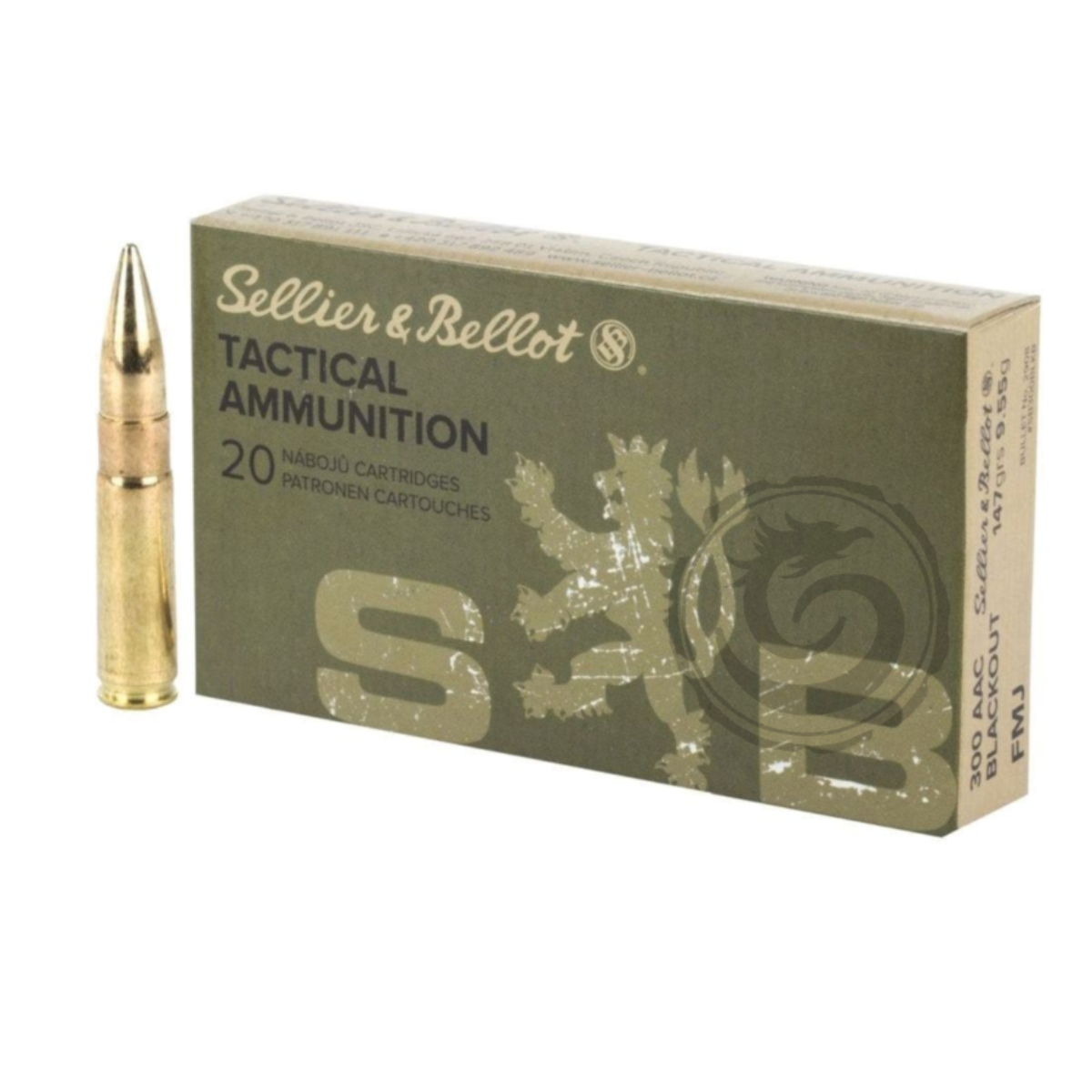 Sellier & Bellot 300 AAC 124 Gr FMJ Box of 20 — Go Tenda