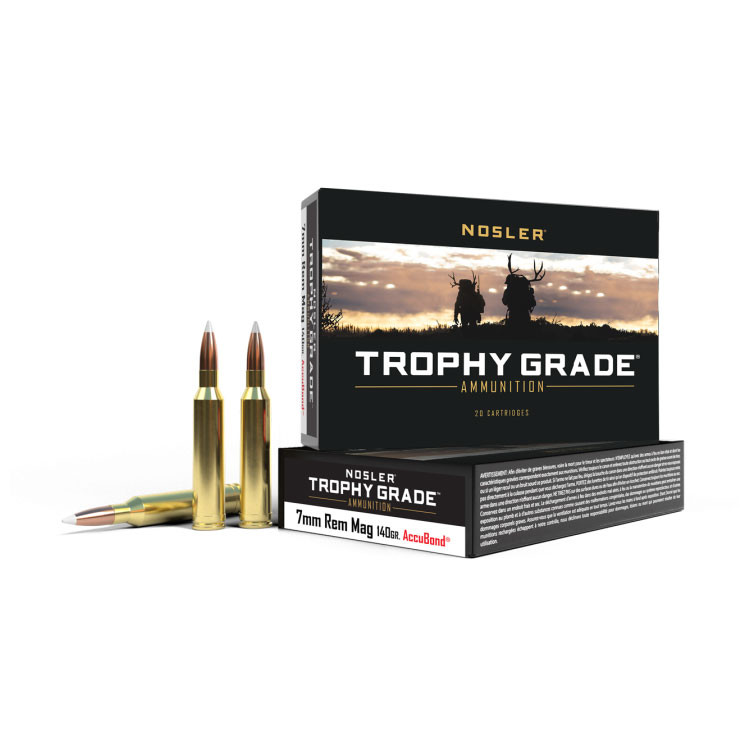 Nosler Trophy Grade 7mm Rem Mag 140 Gr AccuBond Box of 20 — Go Tenda